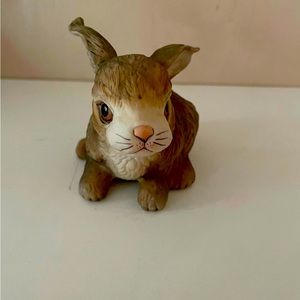 Vintage Boehm Porcelain Figurine Rabbit At Rest, retired